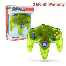 TeknoGame Wired N64 Controller-Lime Green